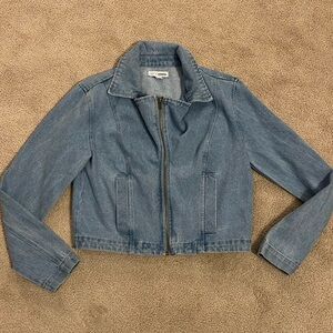Sonoma Lauren Lane Crop Jean Jacket Size Small